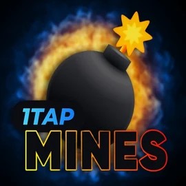 1Tap Mines logo by Turbo Games at Clover Casino