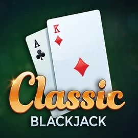 Classic Blackjack slot logo by Red Tiger Gaming at Clover Casino
