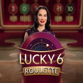 Lucky 6 Roulette online game logo by Pragmatic Play on clovercasinoo.uk