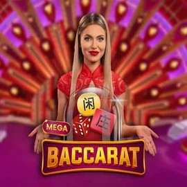 Live Casino logo of Mega Baccarat from Pragmatic Play at Clover Casino