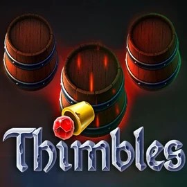 Thimbles slot logo by Evoplay at Clover Casino